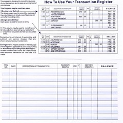 12 Pack Checkbook Register, Check Register Books For Personal & Work Use