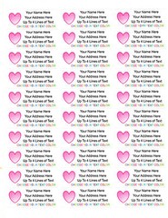 60 pcs Personalized Return/Mailing Address labels – 1″ x 2.625″ -Free Shipping