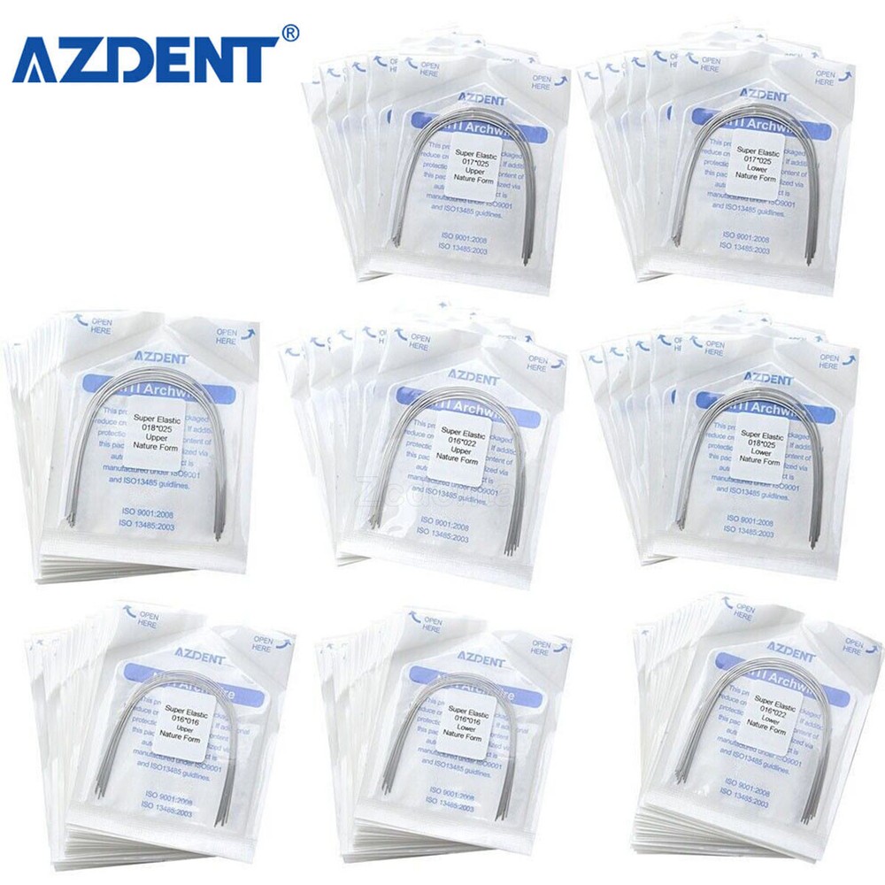 Alambre arco rectangular NITI súper elástico para ortodoncia dental Forma Nature