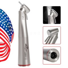 10 PCS Dental 1:4.2 LED 45°Angle Head Contra Angle Handpiece External Water