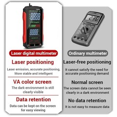 USB Rechargeable Digital Multimeter 6000 Counts Large Color Screen & Backlight