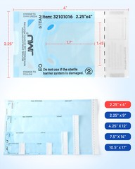 JMU Self Sealing Sterilization Pouches w/ Indicator Autoclave Sterilizer Multi