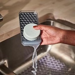 Spectrum Soap Dispenser with Sponge and Brush Holder for Kitchen Sink, Hexa Sink