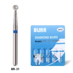 50pcs Fresas es de Diamante FG Mezclado Diamond Burs FG 1.60mm a&