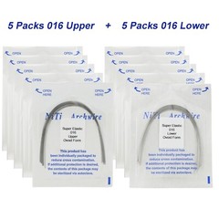 100Pcs Dental Orthodontic Arch Wire Stainless Steel NiTi Ovoid Natural 014 16X22