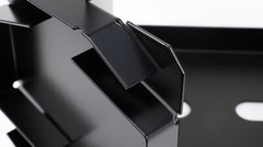 4PACK 8×8 Post Base Bracket for Pergola, Black Powder Coated Steel with Standoff