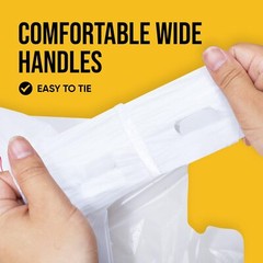 Bolsas de agradecimiento con asa para camisetas, 300 unidades 11″x 6″x 21″
