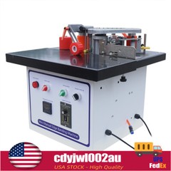 110V 1200W Portable Edge Bander Machine Double Side Gluing Wood Banding Machine