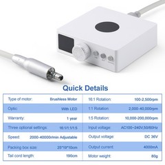 Motor Micromotor LED Dental Sin Escobillas Pieza de mano 1:1 / 1:5 / 16:1