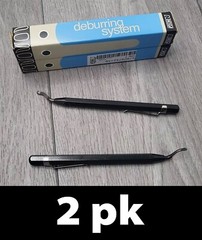 2pk Noga EO1000 Deburring System Tool, Black with Pocket Clip