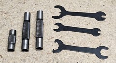 Starrett No. 124MDZ solid-rod inside micrometer set – 50mm to 800mm range USA