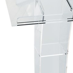 Acrylic Clear Podium Plexiglass Pulpit School Conference Church Curve Lectern