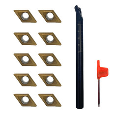 1/2 S12M Lathe Boring Bar Turning Tool Holder DCMT070204 Carbide Insert SDQCR07