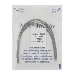 US 100PCS Orthodontic Niti Arch Wire Super Elactic Ovoid Form Round Rectangular