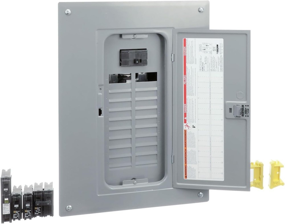 Square D Homeline 100 Amp 20-Space 40-Circuit Indoor Main Breaker