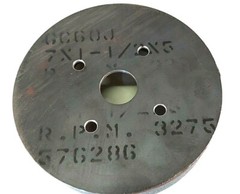 Silicon Carbide Metal Back/Direct Mount Grinding Wheel 7″x1-1/2″, 1-1/4″, GC60J