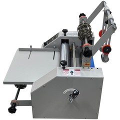 13″ Steel Roller Laminator Hot&Cold Laminating Machine Adhesive Roll Laminater