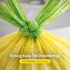 Etsus 13 Gallon Biodegradable Trash Bags Drawstring 75 Count 1.4 Mil Thick