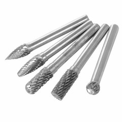 5 Types Dental Shank Metal Cylindrical Grinder Cutter Tool Carbide Burr ACDFG