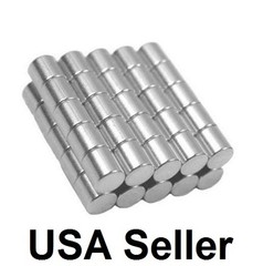 1/2 x 1/2 Inch Strong Neodymium Rare Earth Cylinder Magnets N48 Wholesale