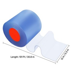 Uimoso PVC Strip Curtain 101 ft x 12 in Thermal Insulating Plastic Door Cover