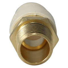 25 Pcs. 1/2 Male NPT x 1/2″ CPVC Adapter, Lead Free Brass, 1/2 CPVC Male Adapter