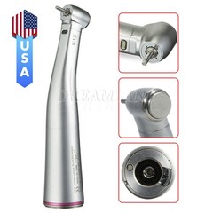NSK Style Dental 1:5 Increasing Handpiece Fiber Optic LED Contra Angle Red Ring