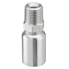 12 Pack 1/2″ Hydraulic Hose Fittings, 1/2″ I.D. Hose x 1/2″ NPTF Male with Prote