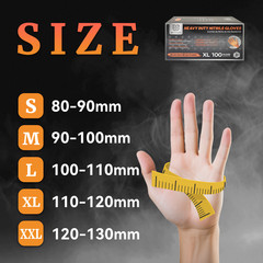 GP Craft Orange Large Nitrile Gloves Diamond 8Mil Disposable Latex Free 1000/Cas