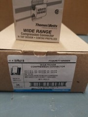 25-PACK THOMAS & BETTS BLACKBURN WR419 WIDE RANGE COMPRESSION CONNECTOR H-TAP
