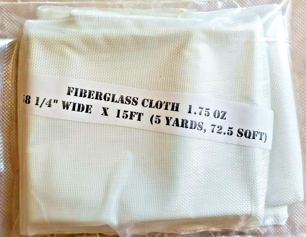 Fiberglass Cloth Fabric 58 1/4″ Wide x 15ft (5 Yards, 72.5 sqft)