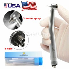 LED E-Generator Dental High Speed Fiber Optic Handpiece 4Hole Yabangbang USA