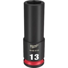 Milwaukee Tool 49-66-6155 3/8″ Drive Deep Impact Socket 13 Mm Size, Deep