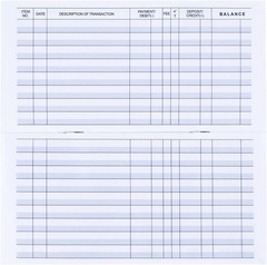 12 Pack Checkbook Register, Check Register Books For Personal & Work Use