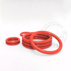 Food Grade O-Ring 5mm Cross Section 18mm-90mm OD Red Silicone Seals O-Rings