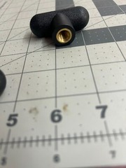 NEW 5-pack lot T Knob “T” 2.25″ x 1.45″ 3/8-16 Female Thread heavy duty