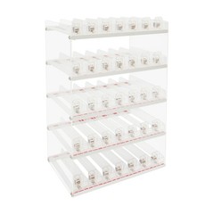 Wall Mounted Acrylic Cigarette Display Organizer With Auto Cigarette Pusher