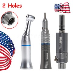 2/4Holes Dental Low Speed Handpiece Push Button Contra Angle E-type For NSK az