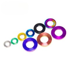 10 Pcs Titanium Washer M4/M5/M6/M8/M10 Flat Gaskets Bolt Washers
