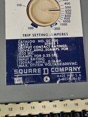 Square D Ground-Censor Type GC Ground Fault Relay No GC-100 120V FAST SHIP!💨✅