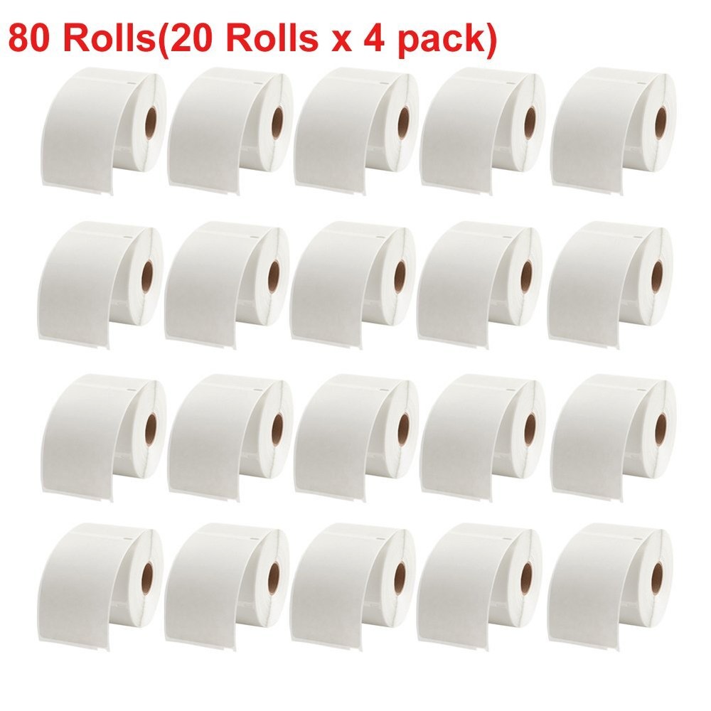 80 Rolls 220/Roll 4×6 Thermal Shipping Labels Blank Dymo 4XL Compatible 1744907