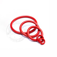 Food Grade O-Ring 5mm Cross Section 18mm-90mm OD Red Silicone Seals O-Rings