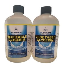Vegetable Glycerin USP, Food Grade, Kosher 2-Pack 500 mL each