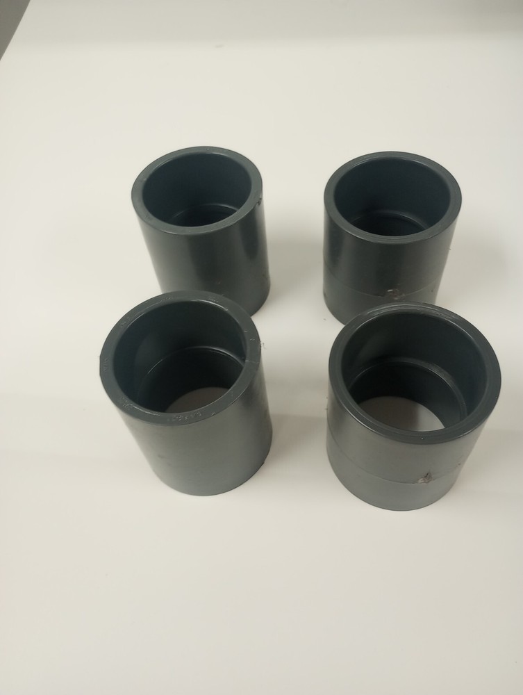UNBRANDED 4″ CPVC PIPE COUPLINGS PART # DOES NOT APPLY *LOT OF 4* QTY (1)