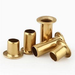 100 x Brass Hollow Tubular Rivets Eyelet M0.9/1.3/1.5/1.7/2/2.3/2.5/3/4/5/6 DIY