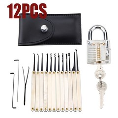 Educational Transparent Padlock Model Set for Lock Mechanism Study Beginners Kit