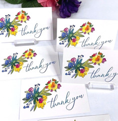 Thank You Cards for Small Business, Gift Tags, Business Cards 3.5×2″, Floral