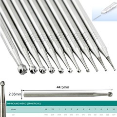 10Pcs US WAVE Dental Bur Round Latch RA/FG 1.6mm/HP Surgical Burs Low/High Speed