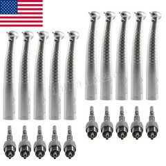 1-10 KaV Style Dental Fiber Optic High Speed Handpiece 6Hole LED Coupler /Rotor
