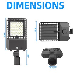 200W LED Parking lot Light Street Shoebox Pole Light Commercial LED Lamp 28000LM